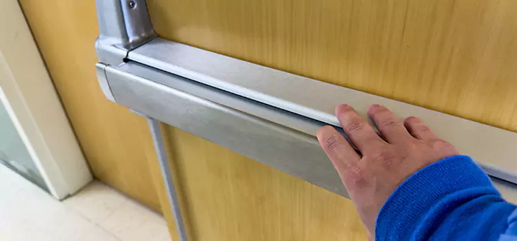 Installing a Push Bar on a Door Huntington Beach